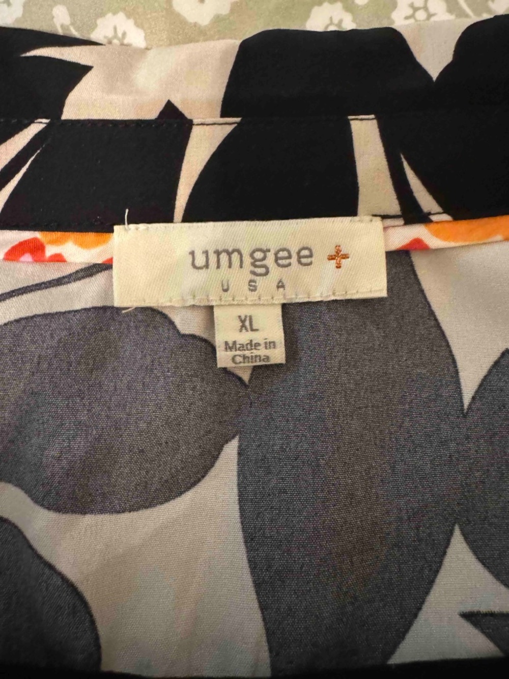 Umgee Black and Off White Floral dress XL - Picture 6 of 7